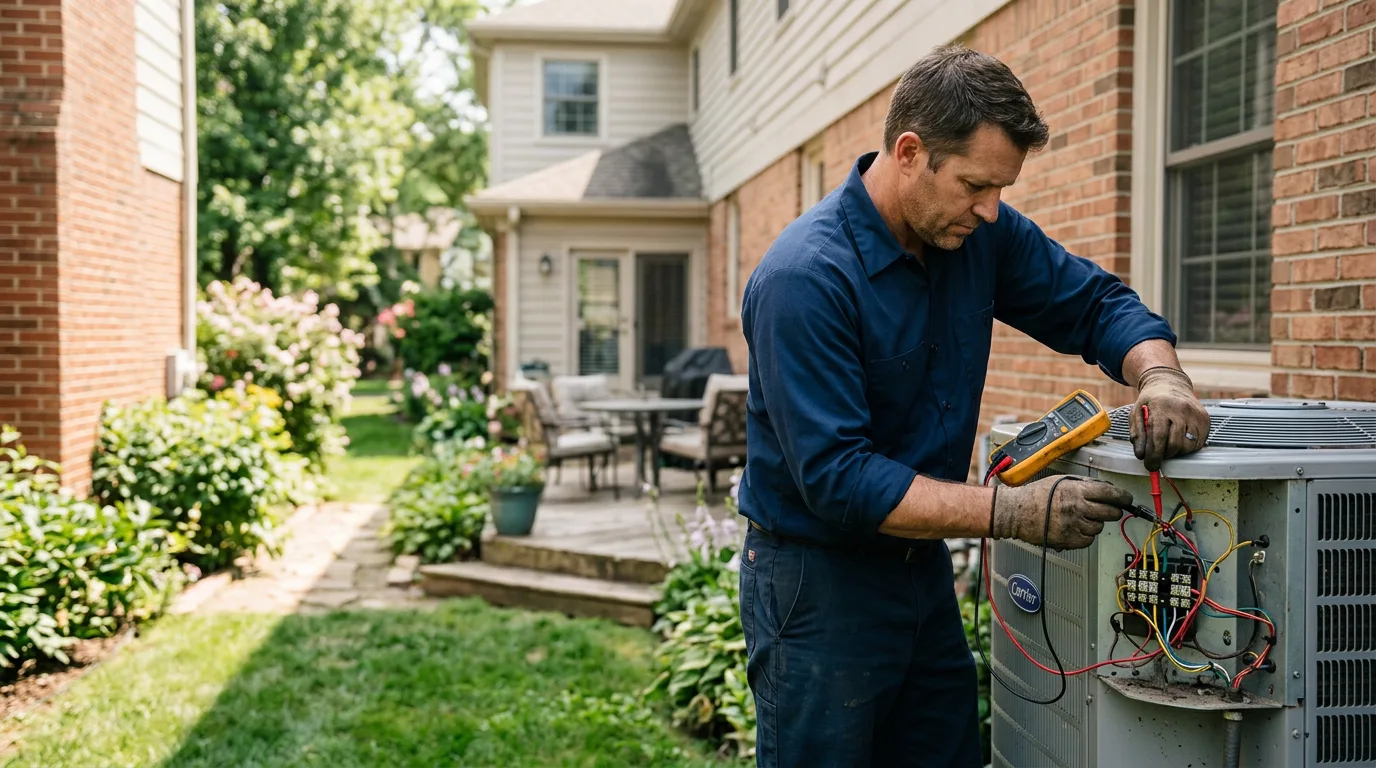 HVAC technician working near Hidalgo, TX